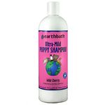 earthbath Ultra-Mild Puppy Shampoo - Extra Gentle & Tearless Shampoo for Puppies, Deodorizing Dog Shampoo, Cruelty Free Natural Puppy Shampoo, Wild Cherry, Pint - 472ml