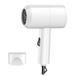 Hair Care Ion Hair Dryer Portable High Power Household Electric Hair Dryer Folding Hair Dryer Leave in Conditioner for Curly Hair Organic (White, One Size) (White)