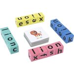 Kidology Wooden Alphabet Spelling Game – Matching Letter & Word Puzzle with Flashcards, Educational Preschool Learning Toy for Kids Ages 3+