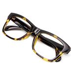 VisionGlobal Blue Light Blocking Glasses for Computer Reading or Gaming, UV 400 Anti Glare Lenses Help Reduce Eye Strain and Fatigue, Men and Women Frame, 0.00 No Magnification