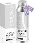 Saviland Professional Acrylic Liquid - 4.06fl oz Non-Yellowing Acrylic Nail Liquid for Acrylic Application DIY Long-lasting Acrylic Nails Carving Nail Extension at Home Salon Use