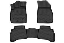 Fits 2020-2025 Chevrolet Trailblazer Floor Mats Front & 2nd Row Seat Liner Set 3D Custom Fit All-Weather Full Set Liners, Black (AWD-All Wheel Drive)