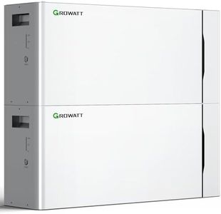 GROWATT 48V 100Ah LiFePO4 Lithium Battery 5120Wh Expand to 40kWh,for Solar Energy Storage, Home Backup Power On-Grid and Off-Grid Power System only, UL1973, UL9540A（2 Pack）