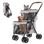 LPOTIUS Double Pet Stroller for Dog