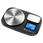 AMIR Large Digital Kitchen Scale, Dual Platform 10kg & 1kg Food Scales for Baking Cooking, Food Weight Scale with Two Precision 1g & 0.1g, Unit Conversion, Auto Switch-Off for Home, Kitchen