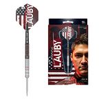 Target Darts Danny Lauby Gen 1 24G 90% Tungsten Steel Tip Darts Set Silver, Black and Red, 190118