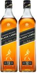 Johnnie Walker Black Label | Blended Scotch Whisky | 40% vol | 70cl | Layers of Smooth Flavour | Toffee | Fruit | Vanilla & Smoke | Classic Scottish Whisky to Sip Neat or in Drinks (Pack of 2)
