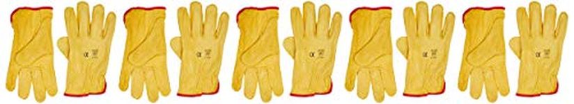 Himalayan H310-10 Premium Drivers Glove, Yellow, 10 Size, Pack of 10