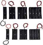 (Pack of 8)AA and AAA Battery Holders: 1Pc 1 AA Holder, 1Pc 2 AA Battery Holder, 1Pc 3 AA Holder, 1Pc 4 AA Battery Holder, 1Pc 1AAA Holder, 1Pc 2 AAA Battery Holder, 1Pc 3 AAA Holder, 1Pc 4 AAA Holder