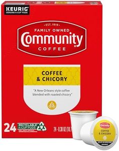 Community Coffee & Chicory 24 Count Coffee Pods, Medium-Dark Roast, Compatible with Keurig 2.0 K-Cup Brewers