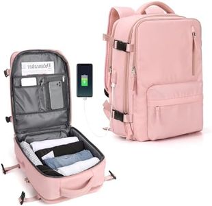 Pakembl Large Travel Backpack Laptop Backpack Women,Carry On Backpack,Hiking Backpack Waterproof Outdoor Sports Rucksack Casual Daypack Fit 14 Inch Laptop with USB Charging Port Shoes Compartment