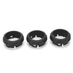 3pcs Air Conditioning Switch Knob Covers Rings, Audio Vent Outer Center Control Knob Trim Replacement for Land Rover Discovery 4/Sport