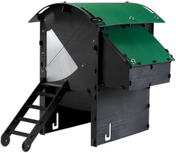 Medium Penthouse Chicken Coop 2-3 Chickens - 25yr Lifespan Chicken Coop for 5 Chickens Or 9 Bantams | 2 Rounded Perches for Hens to Roost | Raised Hen House for Poultry with 2 Nesting Boxes & Ladder