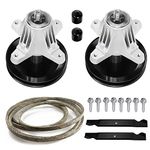 Dibanyou Deck Rebuild Kit with Blade Pulley Belt Spindle Assembly for MTD 618-06989 918-06989 Troy Bilt Cub Cadet 742-04244 742-04244A 754-04219 954-04219 Craftsman T1600 T1900 46 inch Deck Mower