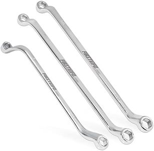 FIRSTINFO Offset Automotive Brake Bleeder Wrench 6 Sizes in 1 Set Tool 8 mm, 9 mm, 10 mm,11 mm, 3/8-inch, 7/16-inch