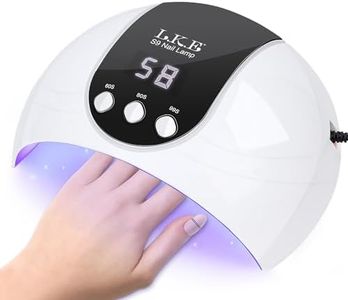 UV LED Nagellampe, 54W Automatischer Sensor LCD Display USB-Betrieb Schnelles Aushärten von Gel Nägel Perfekt für Heim & Nagelstudio Geschenk