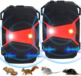 Car Rodent Repellent Under Hood Rat Repellent Ultrasonic with Strobe Light,Rodent Repellent for Car Engines Squirrel Repellent for Car,3 Power Supply Mouse Deterrent to Keeping Rodents Out of Car684