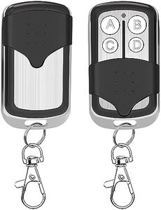 Universal Garage Door Remote for Liftmaster Chamberlain Craftsman Openers with 5 Colors Learn Button, Purple Yellow Green Orange Red, Keychain Included, 2 Pack