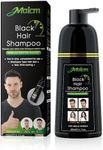 Instant Black Hair Shampoo 14.1 fl oz (400 ml), gentle botanical formula - ammonia free - unisex hair color shampoo - quick and easy - 100% white hair coverage - lasts 30 days 3-in-1 black hair color (Bottle)