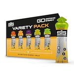 Science In Sport GO Isotonic Energy Gels, Running Gels with 22g Carbohydrates, Low Sugar, Variety Pack of Assorted Flavours, 60ml Per Serving (7 Pack)