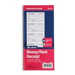 Adams Money and Rent Receipt Book, 2-Part Carbonless, 5 1/4 x 11 Inch Detached, Spiral Bound, 200 Sets per Book (SC1152)