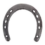 LIFKOME Horse Shoes Cast Iron Horseshoe Metal Horseshoe Wall Decor Fengshui Horseshoe Hanging Good Luck Blessing Gift Wall Sculptures for Indoor Outdoor Hobby Horse