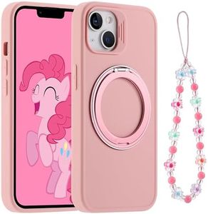 MARKILL for iPhone 14 Case/iPhone 13 Case, 2024 Upgraded [All-in-1] [Compatible with MagSafe] 360° Rotatable Magnetic Invisible Ring Stand Slim Durable Soft Grip Cover (Pink)