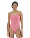 TYR Women's Durafast Elite Cutoutfit Swimsuit One Piece, Lapped Pink, 32