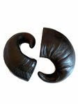 Two JUMBO Extra Large Buffalo Horn treat for Dogs - Long Lasting Dog Chew – Less Likely to Splinter – Natural dog treat for aggressive chewers - DOG CHEW PACK OF 2 HORNS