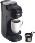 Hamilton Beach The Scoop Single Serve Coffee Maker & Fast Grounds Brewer for 8-14oz. Cups, Brews in Minutes, Black (47620), Next Gen