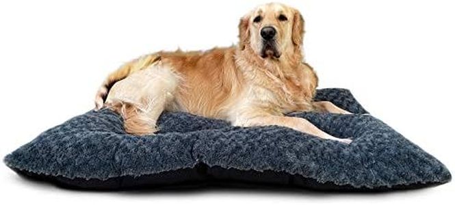 Victoria & Carter Large Dog Bed (102 x 70cm) Ultra Soft Pet Bed, Premium Plush Mattress Cushion For Medium Or Large Size Pets, Can Be Used For Dog Crate. Machine Wash & Dryer Friendly. (Slate)