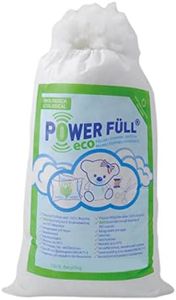 Power Füll® eco 5 x 1 kg de ouate de remplissage durable, répond à la norme relative aux jouets, lavable jusqu'à 40 °C, ouate de bricolage, rembourrage de coussin, matériau de remplissage (5 kg)