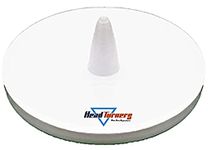 HeadTurners Sports Cricket Bowlers Run Up Marker - Marking Disc for Cricket [White, Pack of 2]