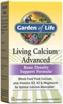 Garden of Life Calcium Supplement - Living Calcium Advanced Formula, 1,000mg Whole Food Plant Calcium Plus Vitamins D3, K1 and Magnesium for Absorption, 120 Vegetarian Caplets