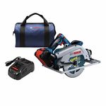 Bosch PROFACTOR 18V Strong ARM GKS18V-25GCB14 Cordless 7-1/4 in. Circular Saw Kit with BiTurbo Brushless Technology and Track Compatibility, Includes (1) CORE18V 8.0 Ah PROFACTOR Performance Battery