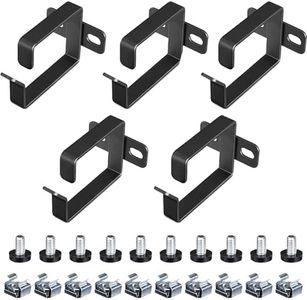 kwmobile Lot 5 Anneaux de Guidage - Support pour Panneau de Rangement pour câbles - 4,4 x 6 x 4,5 cm – Fourni avec 10x vis 20x écrou 20x Cheville