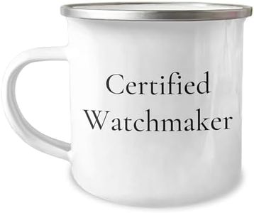 CUCOLUS Certified Watchmaker Gifts - Funny Birthday Present Watchmaker Camping Mug - 'You're A Watchmaker, That's Important' Quote, Stainless Steel, 12 oz Capacity