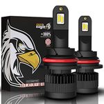 Easy Eagle 9007 LED Headlight Bulbs, 60W 12000Lumens Extremely Bright HB5 Hi/Lo Beam Conversion Kit 6500K Cold White (Pack of 2)