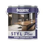 Sheenlac STYL Plus Xperia Polyurethane 1k Wood Polish for Furniture, Interior and Exterior Wood Finish | (Matt Finish, 4000 ML)