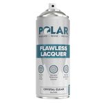 Polar Flawless Lacquer Spray - 400ml, Clear - Protective Coating for Wood, Ceramic, Glass, Plastic & Metal - Scratch Resistant & UV Protection - Primer for DIY, Interior & Exterior - Gloss Finish