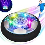 LEADSTAR Kids LED Hover Football,Rechargeable Air Power Football with Colourful LED Starlight and Soft Foam Bumpers to Protect Furniture,Soccer Toys & Gifts for 3-12 Year Old Boys & Girls