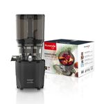 Kuvings AUTO10S Juicer - Easy Care Slow Juicer with 3L Capacity and 200W Motor Ideal for Fruit, Vegetables and Smoothies (Matt Pearl Black)