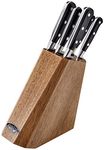 Stellar Sabatier IS61 Professional Kitchen Knife Set Block with Knives - 5 Piece Set Stainless Steel, Razor Sharp Blades - Fully Guaranteed