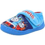 THOMAS & FRIENDS Boys Blue Adjustable Touch and Close Strap Slippers - UK Child 9