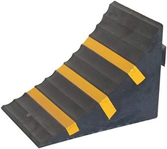 SNS SAFETY LTD RWC-1 Cale de Roue en Caoutchouc, Robuste, Noir Jaune, Dimensions 25cm x 16cm x 19cm (Paquet de 1)