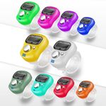 FreshDcart Manual Hand Finger Counting Machine Digital Head Electronic Tally Counter for Cricket Umpire and Various Counting Purpose (10Qty), plastic, Multicolour