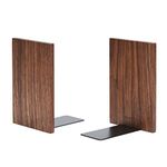 Pandapark Wood Bookends,Nature Coating,Decorative Bookend,6'X4',1Pair in Pack, (Walnut Master)