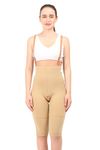 Dermapress HIGH Waisted Panty up to Knee || HIGH COMPRESSION || Thigh and Abdomen Liposuction Recovery Garment || Shapewear || Tights || Tummy Tucker || Thigh-Sculpting Innovation || (Small, Beige)