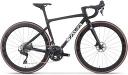 SAVADECK Carbon Road Bike,Lightweight Full Carbon Racing Bicycle with R7120 24S Shift Groupset and Hydraulic Oil Disc Brake Bike(Black 54cm)