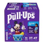 Pull-Ups Learning Designs for Toddlers, Boys Potty Training Underwear, Easy Open Training Pants 3T-4T, 92ct 1 Month Supply